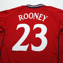 Load image into Gallery viewer, 2002/04 Rooney #23 England Vintage Umbro Away Debut Football Shirt XL Australia8