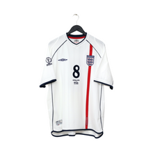 Load image into Gallery viewer, 2001/03 Scholes #8 England Vintage Umbro Home Football Shirt (XL) Brazil 2002 WC0