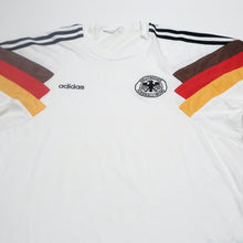 Load image into Gallery viewer, 1992/94 Germany Vintage adidas Home Football Cotton Tee Shirt (L) EURO 92