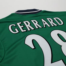 Load image into Gallery viewer, 1999/00 Gerrard #28 Liverpool Vintage Reebok Away Football Shirt (S/M) 34/3611