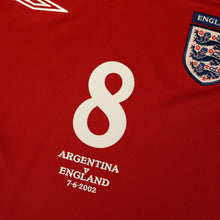 Load image into Gallery viewer, 2002/04 Scholes #8 England Vintage Umbro Away Football Shirt (M) Argentina WC6