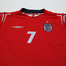 Load image into Gallery viewer, 2004/06 Beckham #7 England Vintage Umbro Away Football Shirt (L) EURO 20043