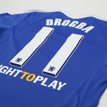 Load image into Gallery viewer, 2011/12 Drogba #11 Chelsea Vintage adidas UCL Home Football Shirt (M)14