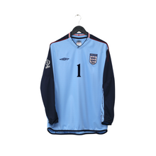 Load image into Gallery viewer, 2002/03 Seaman #1 England Vintage Umbro GK Football Shirt (XL) 2002 WC0