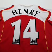 Load image into Gallery viewer, 2004/05 Henry #14 Arsenal Vintage Nike Home Football Shirt (M)8