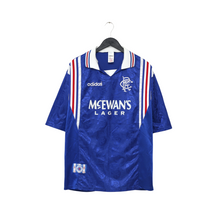 Load image into Gallery viewer, 1996/97 Gascoigne #8 Rangers Vintage adidas Home Football Shirt (XL)1