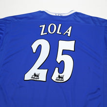 Load image into Gallery viewer, 2003/05 Zola #25 Chelsea Vintage Umbro Home Football Shirt (XL)7