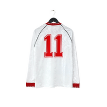 Load image into Gallery viewer, 1991 Sharpe #11 Manchester United L/S adidas Cup Winners Cup Football Shirt (S)0