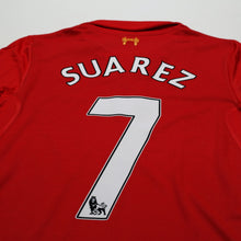 Load image into Gallery viewer, 2012/13 Suarez #7 Liverpool Vintage Warrior Home Football Shirt (S)7