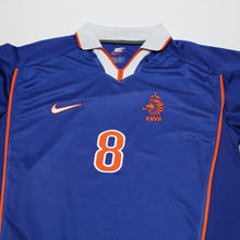 Load image into Gallery viewer, 1998/00 Bergkamp #8 Holland Vintage Nike Away Football Shirt (M) Arsenal2