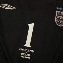 Load image into Gallery viewer, 2002/03 Seaman #1 England Vintage Umbro GK Football Shirt (L) 2002 WC Brazil7