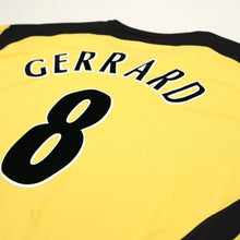 Load image into Gallery viewer, 2004/05 Gerrard #8 Liverpool Vintage Reebok L/S Away Football Shirt (XXL)13