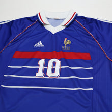 Load image into Gallery viewer, 1998/00 Zidane #10 France Vintage adidas Home Football Shirt (XL) World Cup 982