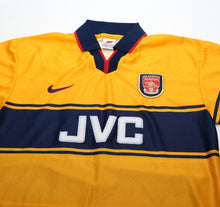 Load image into Gallery viewer, 1997/98 BERGKAMP #10 Arsenal Vintage Nike Away Football Shirt (M)