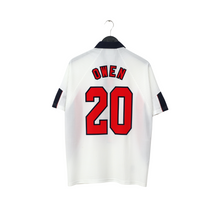 Load image into Gallery viewer, 1997/99 Owen #20 England Vintage Umbro Home Football Shirt (M/L) WC 19981