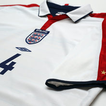 Load image into Gallery viewer, 2003/05 Gerrard #4 England Vintage Umbro Home Football Shirt (XL) EURO 20046
