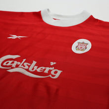 Load image into Gallery viewer, 1998/00 Gerrard #28 Liverpool Vintage Reebok Home Football Shirt (L) 42/444