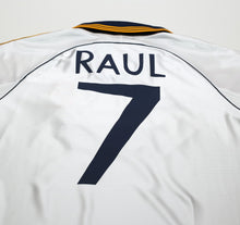 Load image into Gallery viewer, 1998/00 RAUL #7 Real Madrid Vintage Retro adidas Home Football Shirt (M)9