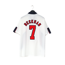 Load image into Gallery viewer, 1997/99 Beckham #7 England Vintage Umbro Home Football Shirt (L/XL) WC 19980