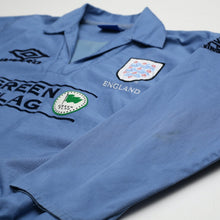 Load image into Gallery viewer, 1998/99 England Vintage Green Flag Umbro Football Training Drill Top (L)7