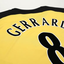 Load image into Gallery viewer, 2004/05 Gerrard #8 Liverpool Vintage Reebok L/S Away Football Shirt (XXL)14