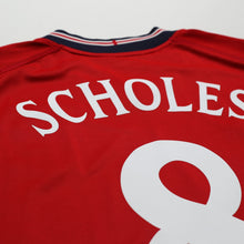 Load image into Gallery viewer, 2002/04 Scholes #8 England Vintage Umbro Away Football Shirt (XXL) Argentina WC12