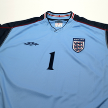 Load image into Gallery viewer, 2002/03 Seaman #1 England Vintage Umbro GK Football Shirt (XL) 2002 WC2