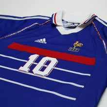 Load image into Gallery viewer, 1998/00 Zidane #10 France Vintage adidas Home Football Shirt (S) World Cup 984