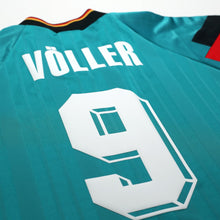 Load image into Gallery viewer, 1992/94 Voller #9 Germany Vintage adidas Away Football Shirt (L) EURO 9215