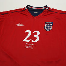 Load image into Gallery viewer, 2002/04 Rooney #23 England Vintage Umbro Away Debut Football Shirt XL Australia2
