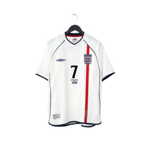 Load image into Gallery viewer, 2001/03 Beckham #7 England Vintage Umbro Home Greece Football Shirt (M)0