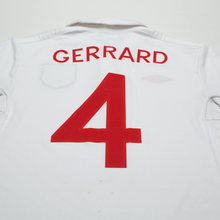 Load image into Gallery viewer, 2009/10 Gerrard #4 England Vintage Umbro Home Football Shirt (S) WC 2010 (38)9