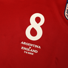 Load image into Gallery viewer, 2002/04 Scholes #8 England Vintage Umbro Away Football Shirt (XXL) Argentina WC5