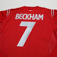 Load image into Gallery viewer, 2004/06 Beckham #7 England Vintage Umbro Away Football Shirt (L) EURO 20048
