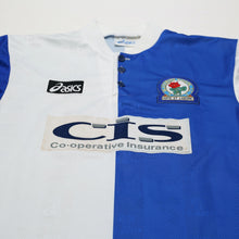 Load image into Gallery viewer, 1996/98 Duff #32 Blackburn Rovers Vintage ASICS Home Football Shirt (M)3