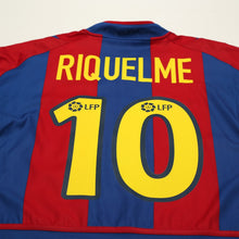 Load image into Gallery viewer, 2002/03 Riquelme #10 Barcelona Vintage Nike Home Football Shirt (M)10