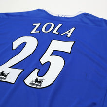 Load image into Gallery viewer, 2003/05 Zola #25 Chelsea Vintage Umbro Home Football Shirt (XL)9