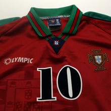 Load image into Gallery viewer, 1996/97 Rui Costa #10 Portugal Vintage Olympic Home Football Shirt (M/L)