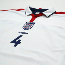 Load image into Gallery viewer, 2003/05 Gerrard #4 England Vintage Umbro Home Football Shirt (XL) EURO 20044