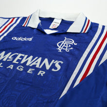 Load image into Gallery viewer, 1996/97 Gascoigne #8 Rangers Vintage adidas Home Football Shirt (XL)4