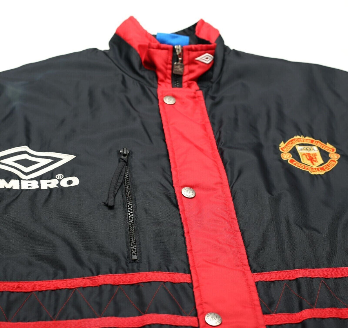 1994/95 MANCHESTER UNITED Vintage Umbro Bench Coat Jacket (M) Alex