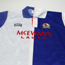 Load image into Gallery viewer, 1992/94 Shearer #9 Blackburn Rovers Vintage Asics Home Football Shirt (L/XL)