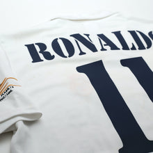 Load image into Gallery viewer, 2002/03 Ronaldo #11 Real Madrid Vintage adidas Centenary Home Football Shirt (M)14