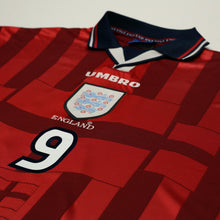 Load image into Gallery viewer, 1997/99 Shearer #9 England Vintage Umbro Away Football Shirt (L) Le Tournoi4