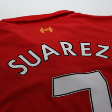 Load image into Gallery viewer, 2012/13 Suarez #7 Liverpool Vintage Warrior L/S Home Football Shirt (L)13