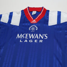Load image into Gallery viewer, 1992/94 McCoist #9 Rangers Vintage adidas Equipment Home Football Shirt (L)2