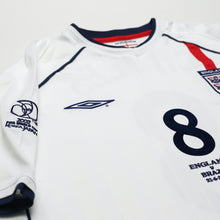 Load image into Gallery viewer, 2001/03 Scholes #8 England Vintage Umbro Home Football Shirt (XL) Brazil 2002 WC5