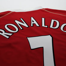 Load image into Gallery viewer, 2006/07 Ronaldo #7 Manchester United Vintage Nike Home Football Shirt (L)12