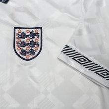 Load image into Gallery viewer, 1990/92 Gascoigne #19 England Retro Umbro Home Football Shirt (L) Italia 907
