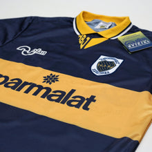Load image into Gallery viewer, 1995/96 Maradona #10 Boca Juniors Olan Reissue Parmalat LS Shirt 42 (L) BNWT4